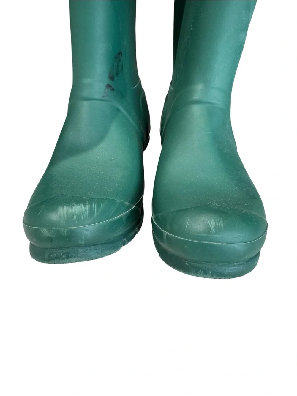 Hunter Original Tall Matte Green Wellington Rubber Rain Boots Size 8 - Picture 6 of 12